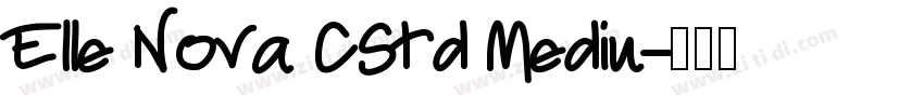 Elle Nova CStd Mediu字体转换